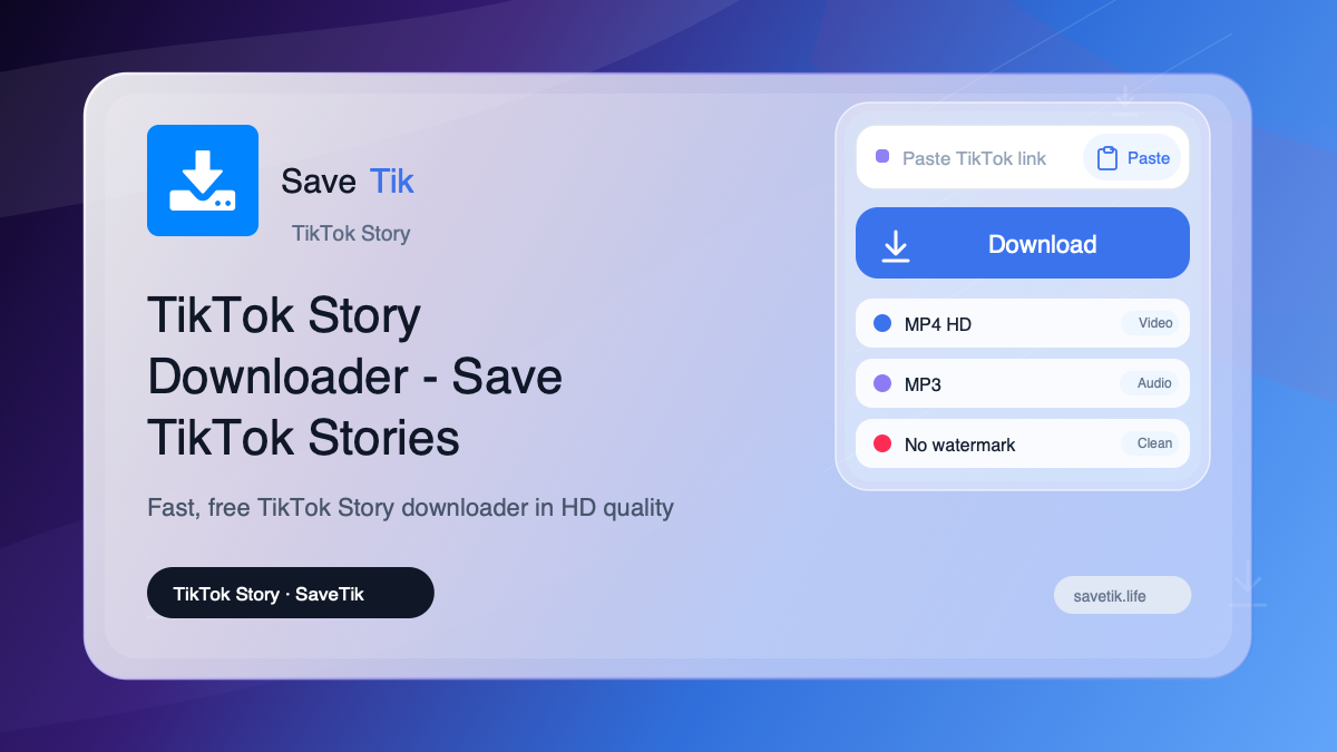TikTok Story Downloader - Save TikTok Stories