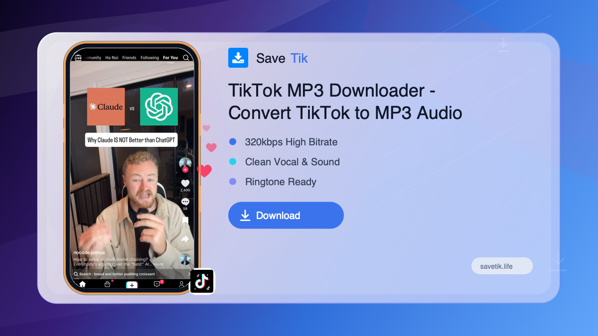TikTok MP3 Downloader - Convert TikTok to MP3 Audio