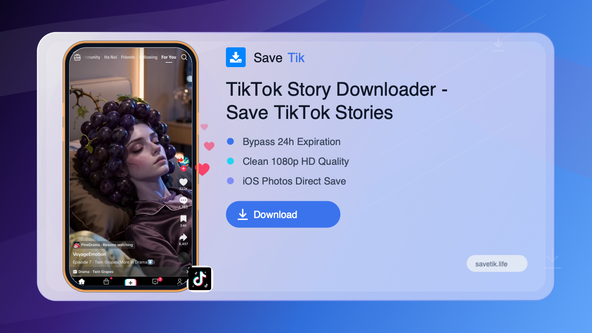 TikTok Story Downloader - Save TikTok Stories