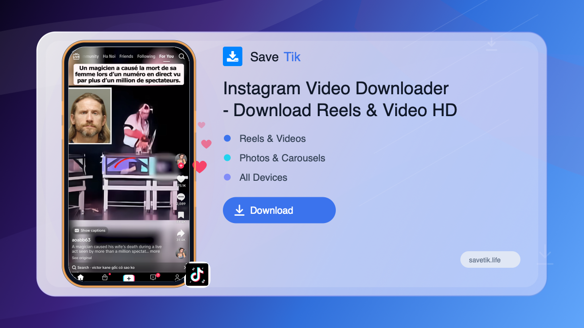 Instagram Video Downloader - Download Reels & Video HD