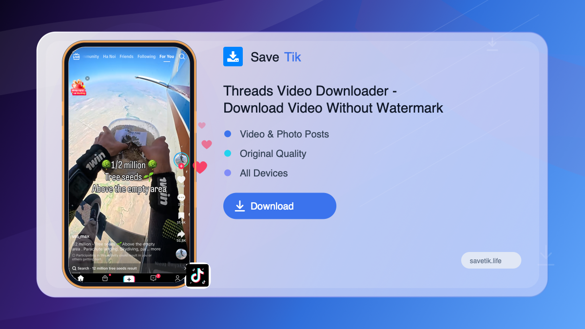 Threads Video Downloader - Download Video Without Watermark