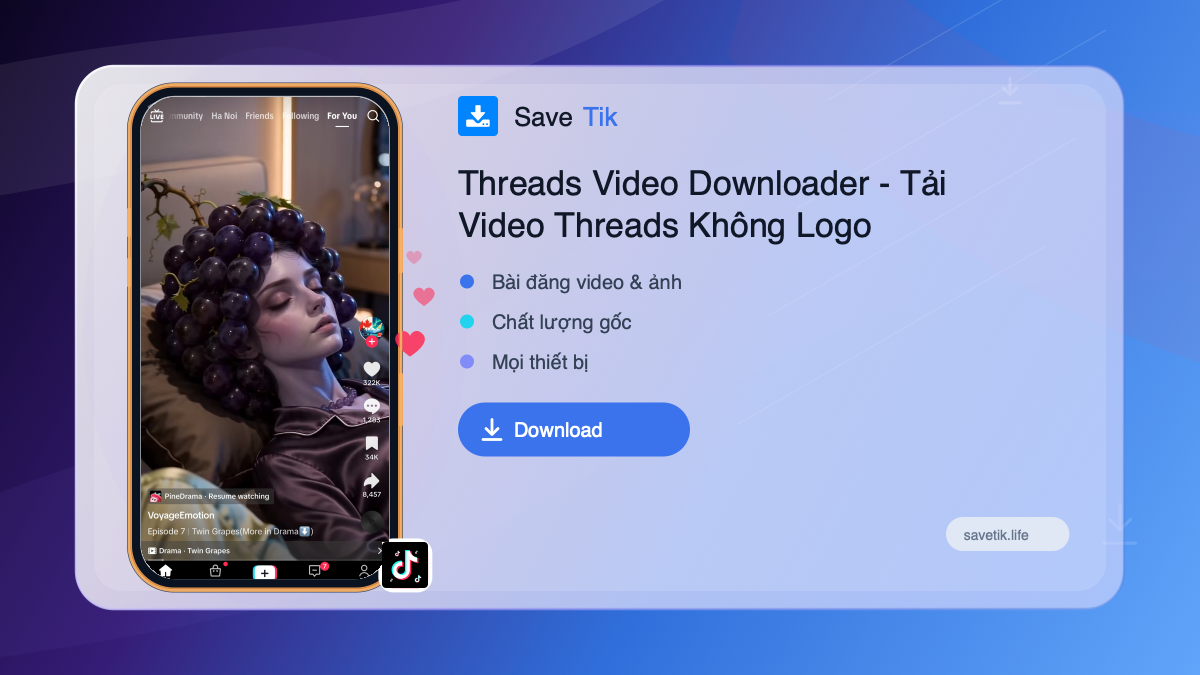 Threads Video Downloader - Tải Video Threads Không Logo